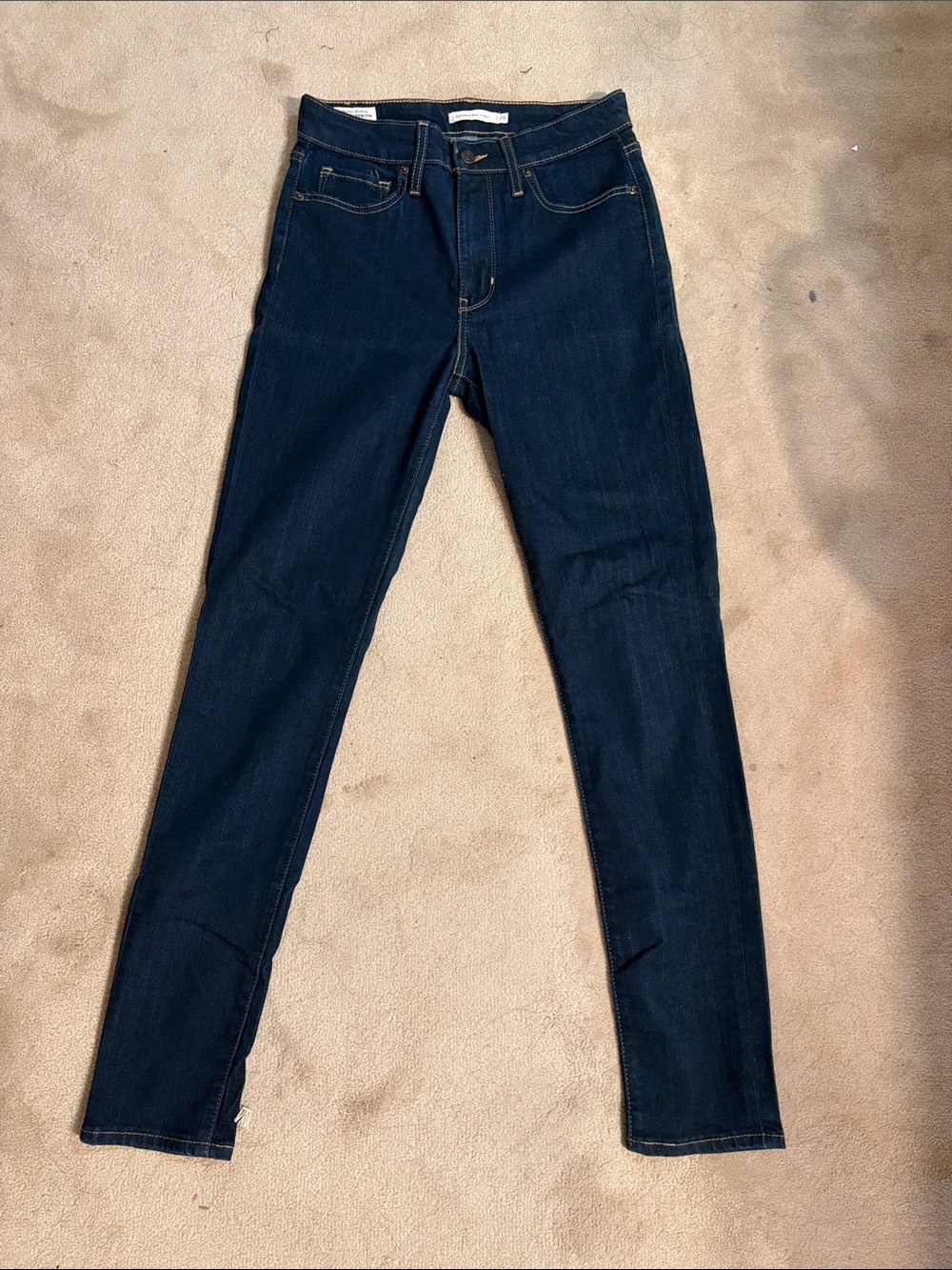 Levi's Premium Dark Blue Women's 721 High Rise Skinny Jeans